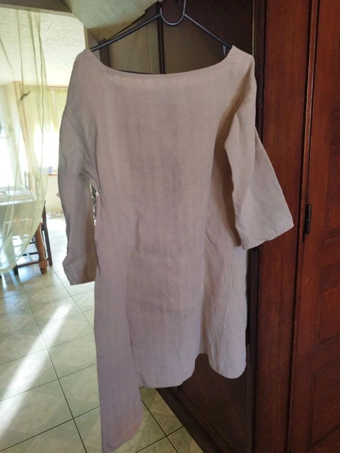 Longue chemise vintage blanche femme M/L - photo numéro 3