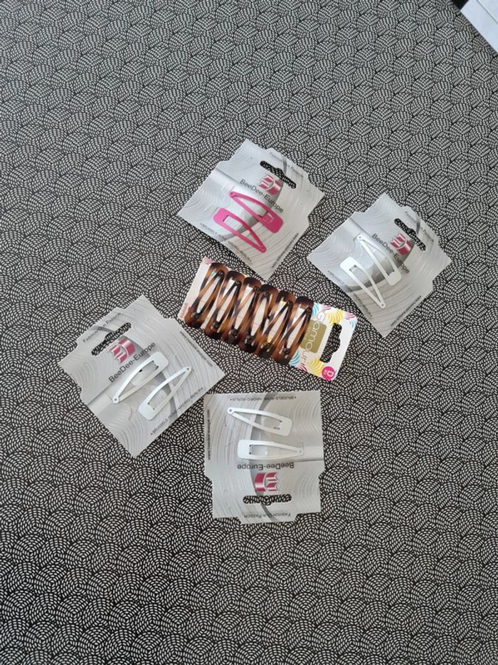 Lot de barrettes à cheveux