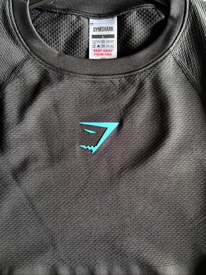 Gymshark Onyx 5.0 Seamless Long Sleeve T-Shirt - Black/Black - photo numéro 1
