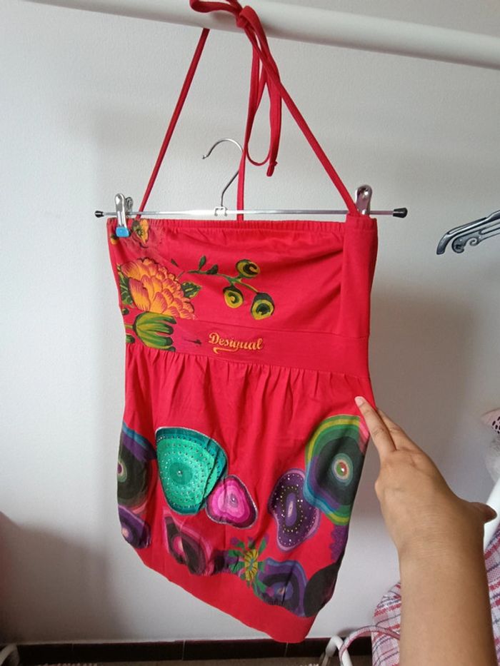 Robe courte rouge Desigual - taille M - neuve