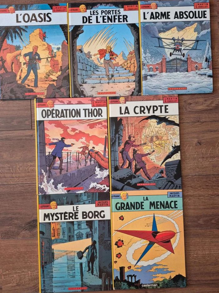 Lot de 7 bandes dessinées Lefranc