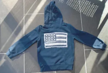 Joli sweat à capuche USA garçon 8 ans (126-131 cm)