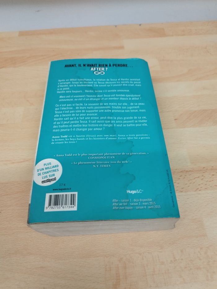 AFTER
ANNA TODD
AFTER WE FELL - SAISON - photo numéro 2