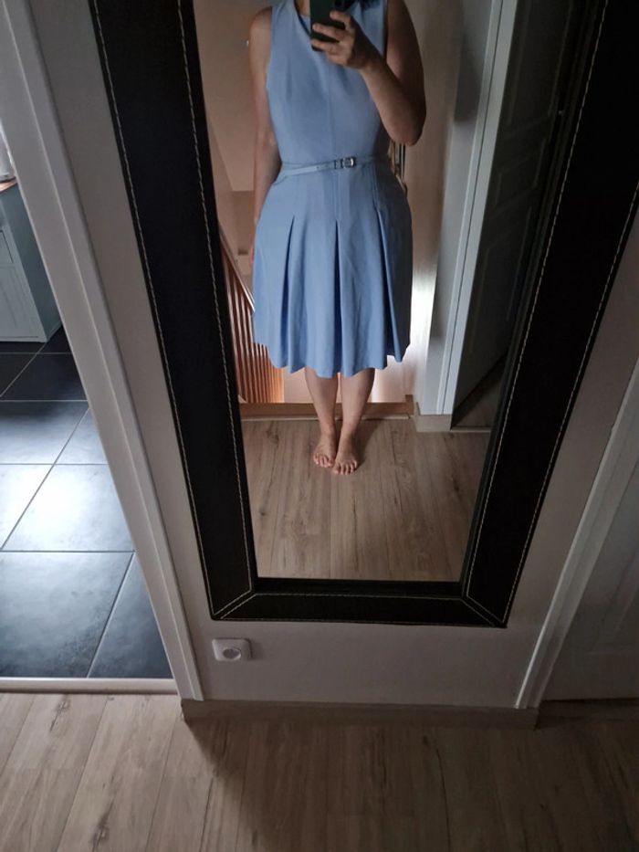 Robe style rétro années 60 bleu pastel taille 44 phase eight