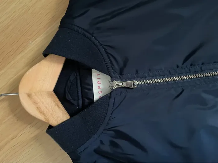 Blouson bomber bleu marine - photo numéro 4