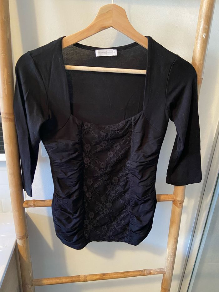 T-shirt manches longues noir