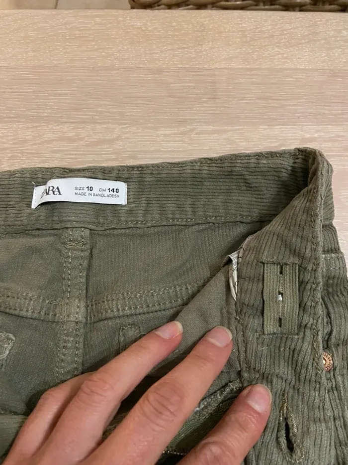 Pantalon velours fille, 10 ans - photo numéro 2