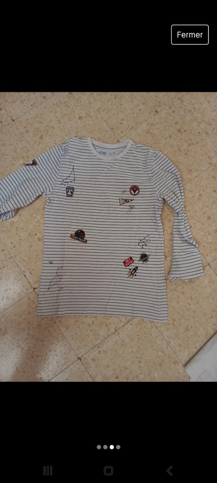 Lot t-shirts manches longues - photo numéro 2