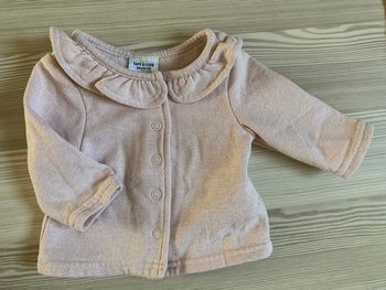 Gilet rose pailleté TAO 3 mois parfait état