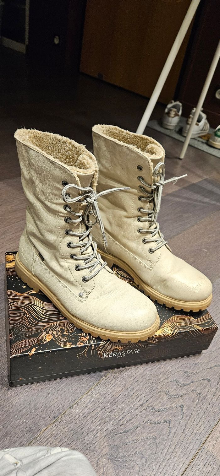 Bottes d'hiver en cuir - Taille 39