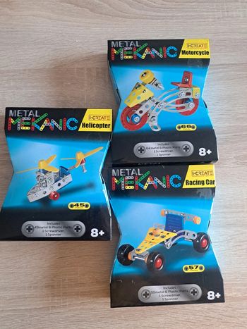 Lot de 3 boîtes neuves métal mekanic