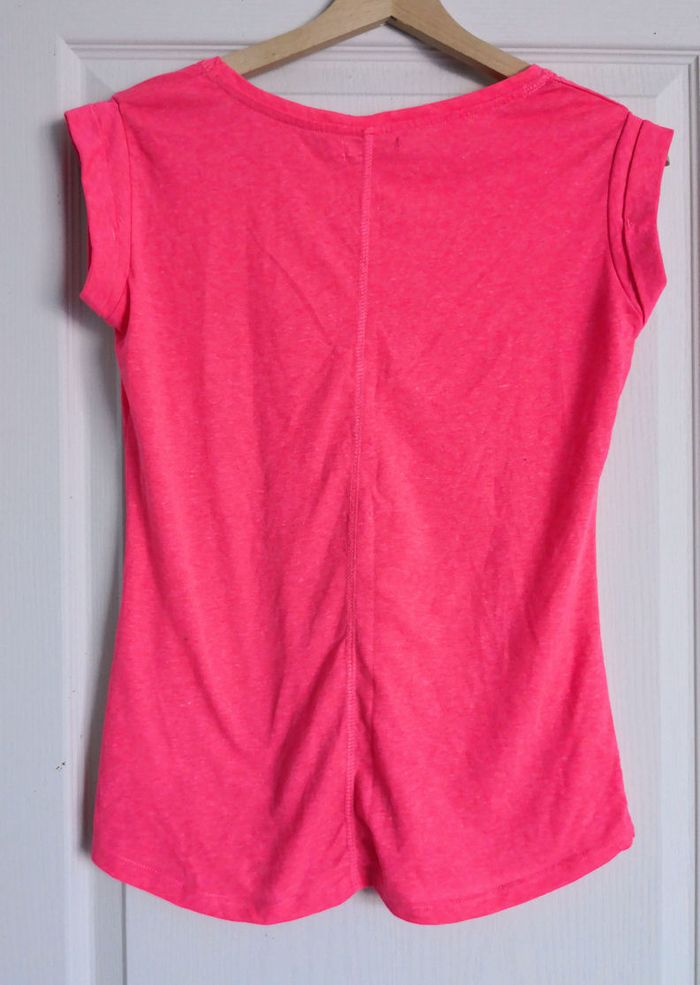 Tee-shirt femme, coloris fuchsia, marque Gémo, taille S - photo numéro 2