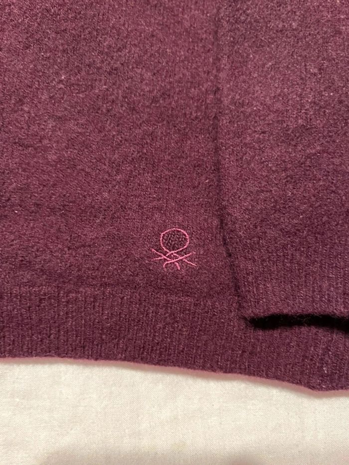 Pull Benetton Mauve taille 10 ans - photo numéro 4