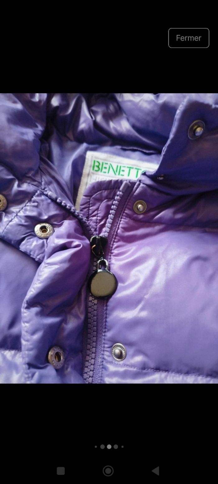 Doudoune en plume Benetton 12 ans - photo numéro 4