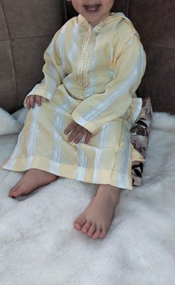 Jellaba garçon tenue traditionnelle fêtes Aïd...