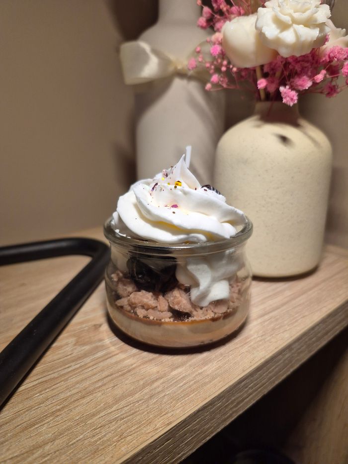 Bougies gourmandes 160g cookie chocolat et pomme d'amour - photo numéro 2