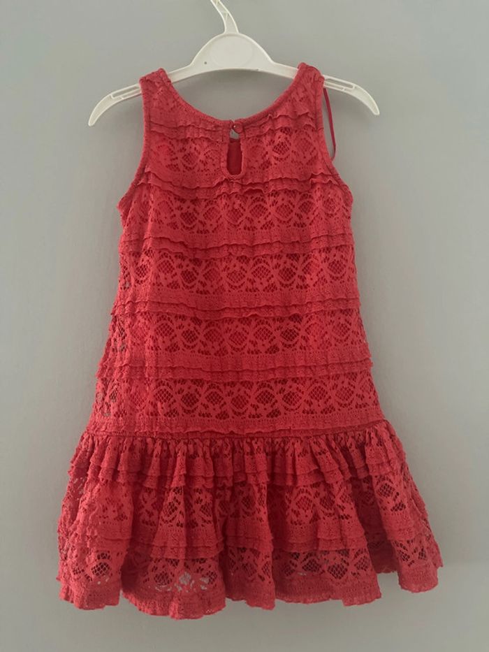 Robe « dentelle » rose foncé taille 3 ans - photo numéro 4
