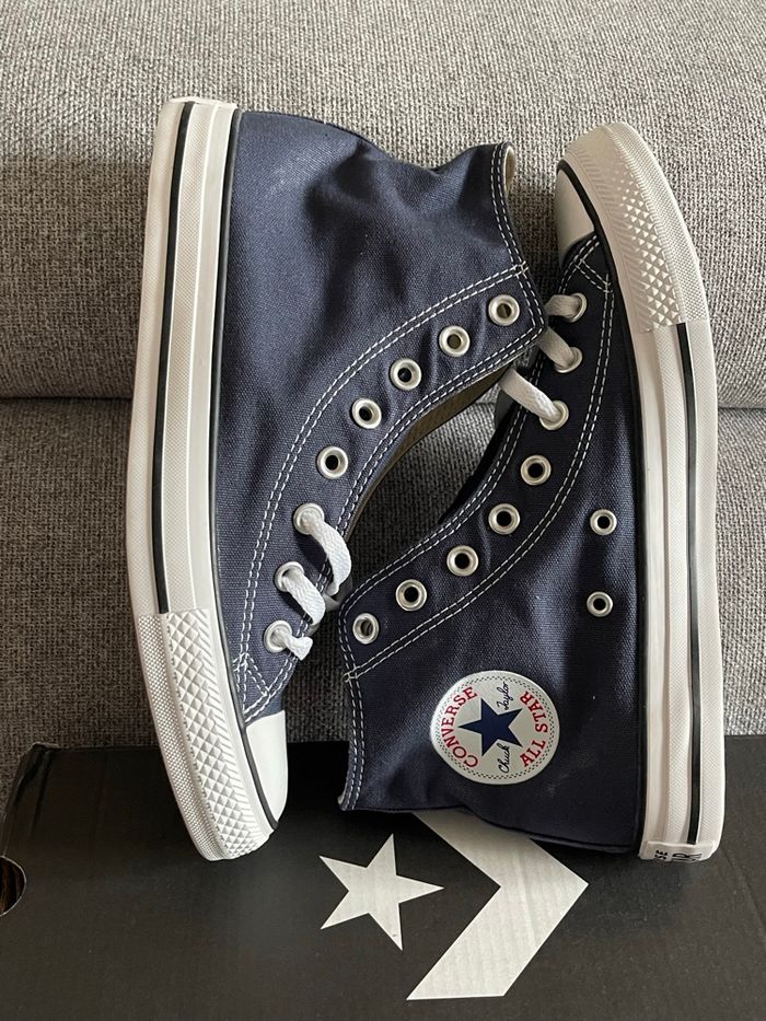 Converse montantes bleue marine 40 neuve - photo numéro 4