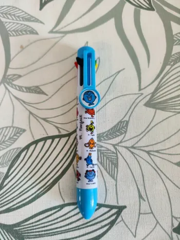 Stylo monsieur madame 8 couleurs bleu clair