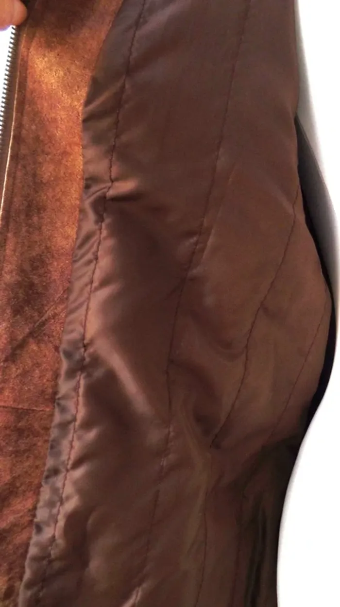 Manteau cuir_daim neuf T.36-38 - photo numéro 16