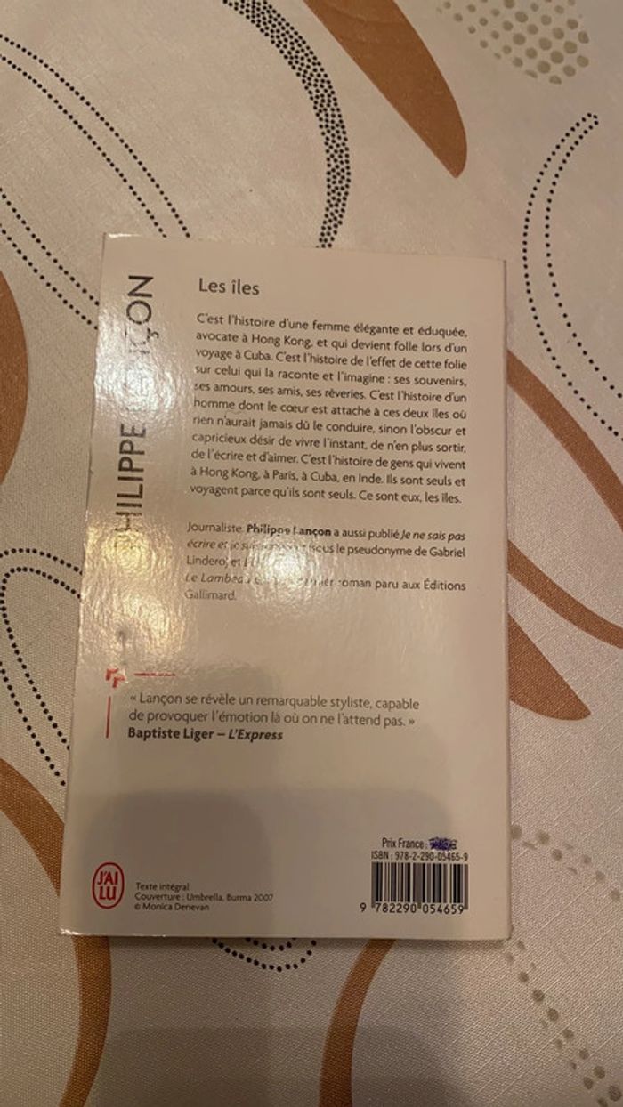 Livre Philippe lançon les îles - photo numéro 2