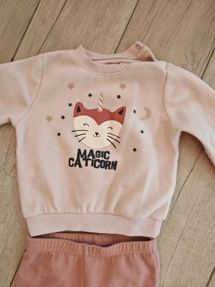 Pyjama hiver 2 pièces fille 2 ans "magic caticorn" - photo numéro 3