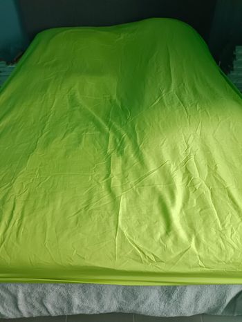 Drap housse vert anis