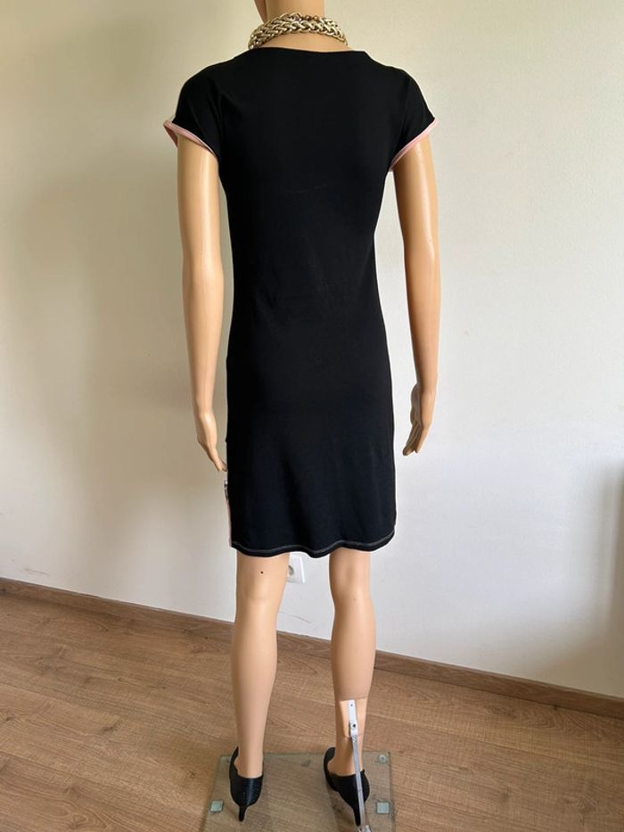 Robe rose noire et blanche à manches courtes Bodyflirt taille 34/36 jamais portée - photo numéro 9