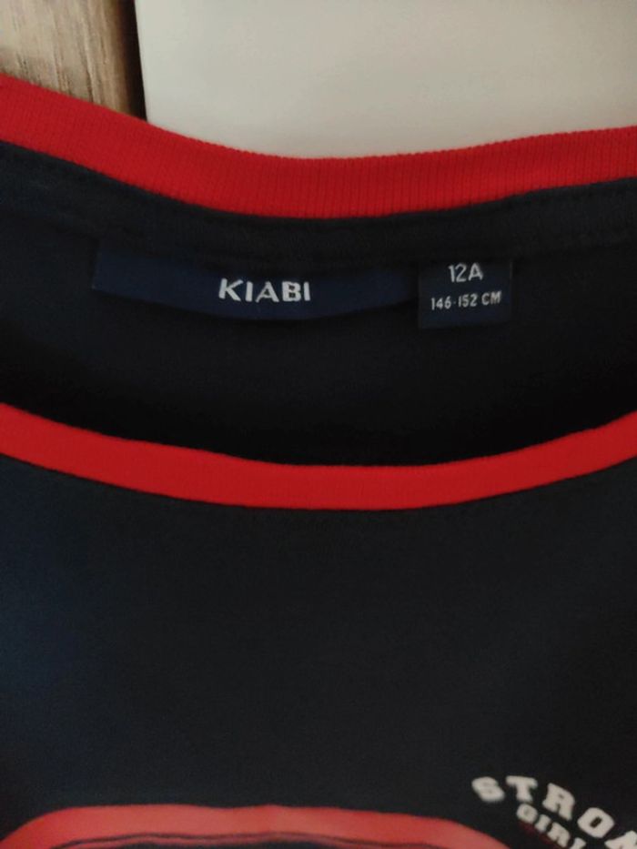 T-shirt bleu et rouge 12 ans - photo numéro 3