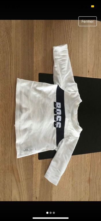 Tee shirt manches longues 3 mois hugo boss