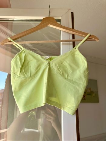 Croc top ou débardeur vert clair Etam
