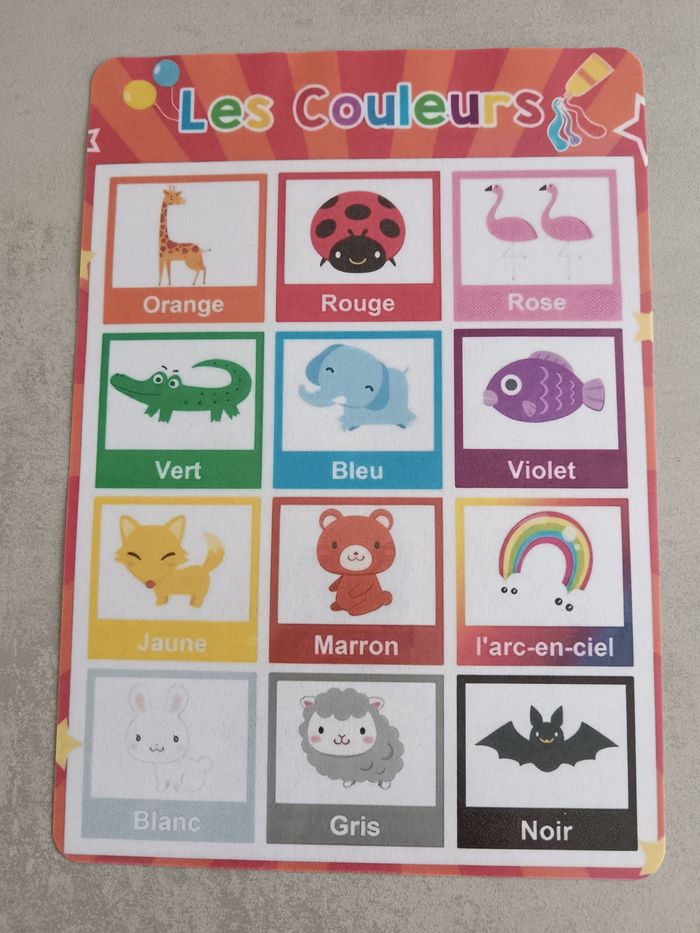 Affiche des couleurs