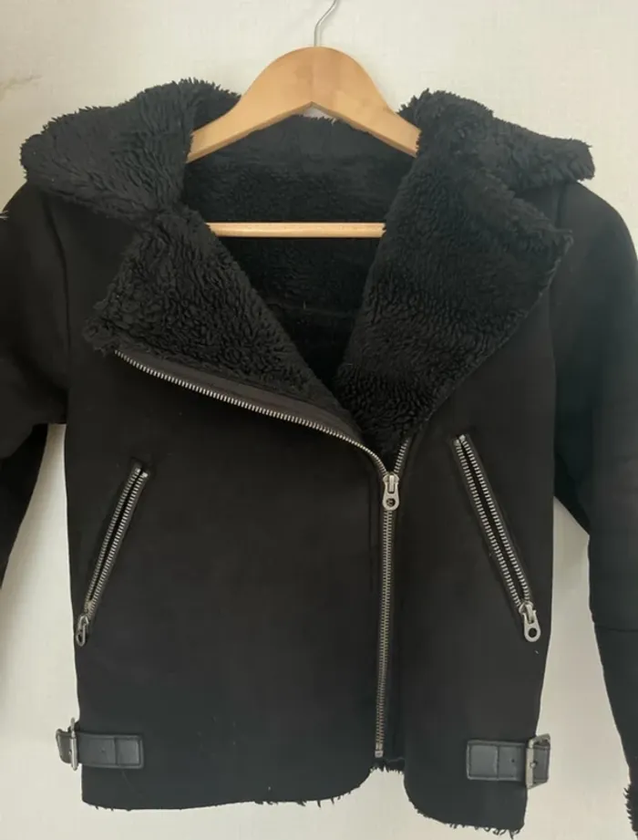 Veste noir polaire - photo numéro 2