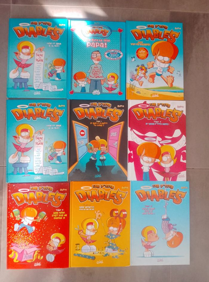 BD livre enfant - Lot de 9 BD - Les p'tits diables