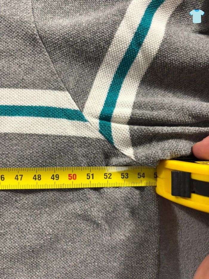 Polo Lacoste Manche longue Gris et vert Taille L - photo numéro 9
