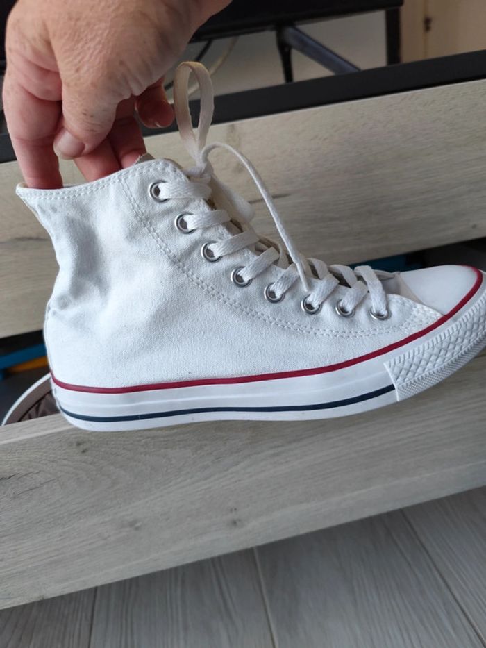 Converse montantes blanches - photo numéro 2
