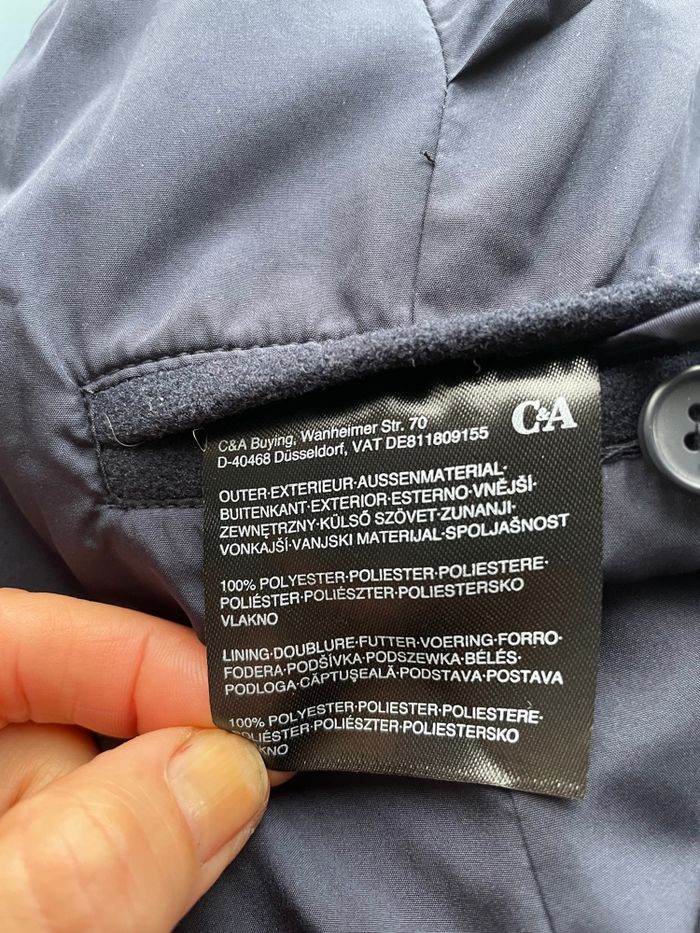 Manteau long bleu marine - photo numéro 8