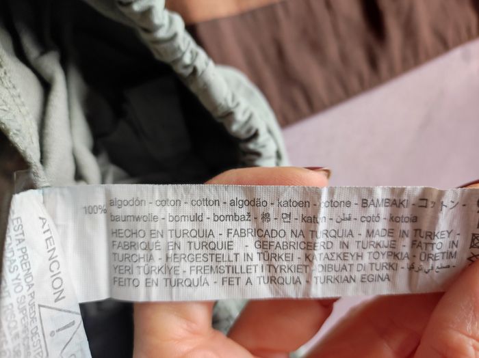 Pantalon cargo parachute kaki clair Zara taille 13-14 ans - photo numéro 6