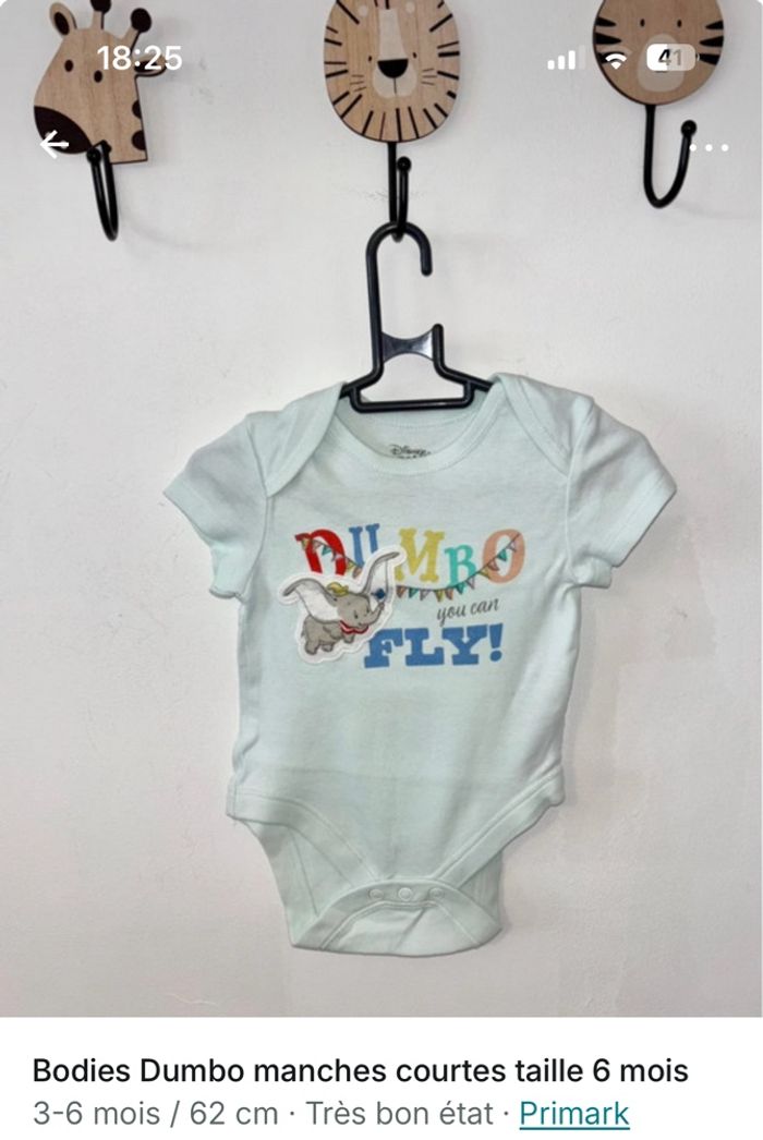 Lot  RÉSERVÉ vêtements bébé Panpan Dumbo - photo numéro 3