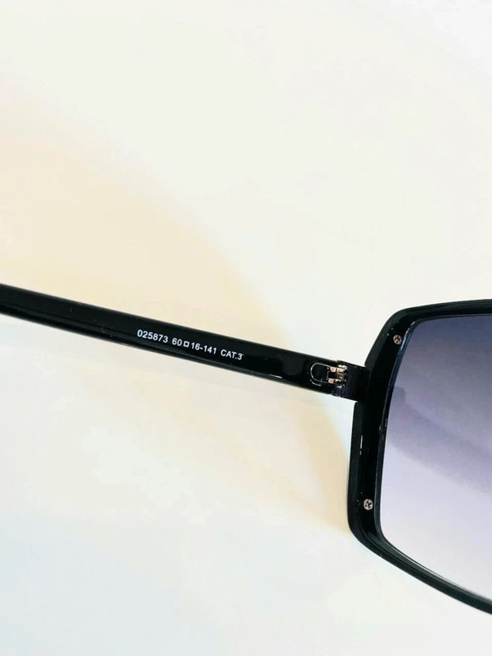 Lunette de soleil femme noire et argentée verres dégradés uvprotection catégorie 3 - photo numéro 5