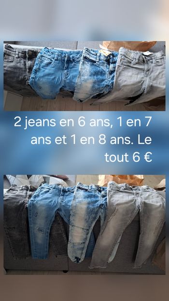 Lot jeans 6, 7 et 8 ans