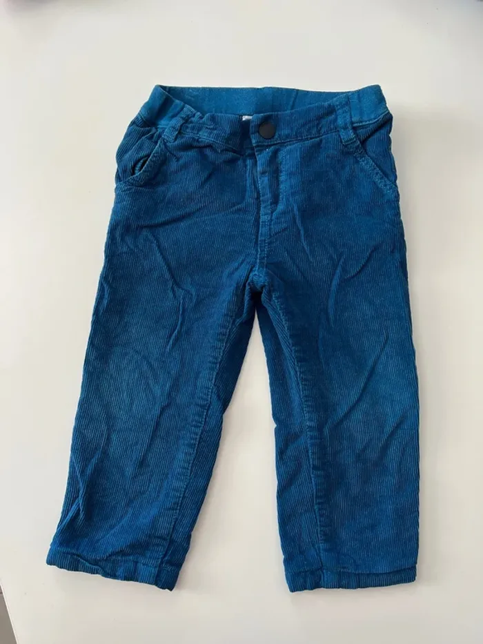 Ensemble Jacadi 18 mois – haut marinière + pantalon velours - photo numéro 5