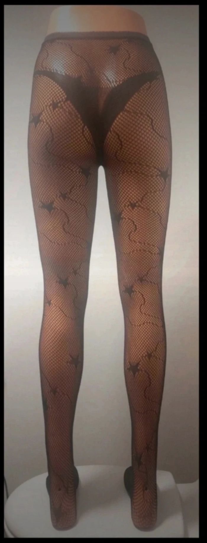 Collant résille motif fantaisie - photo numéro 3