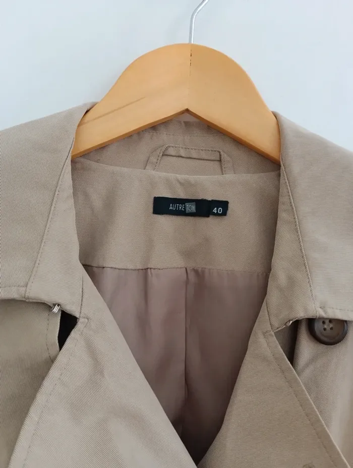 Trench beige autre ton monoprix taille 40 - photo numéro 3