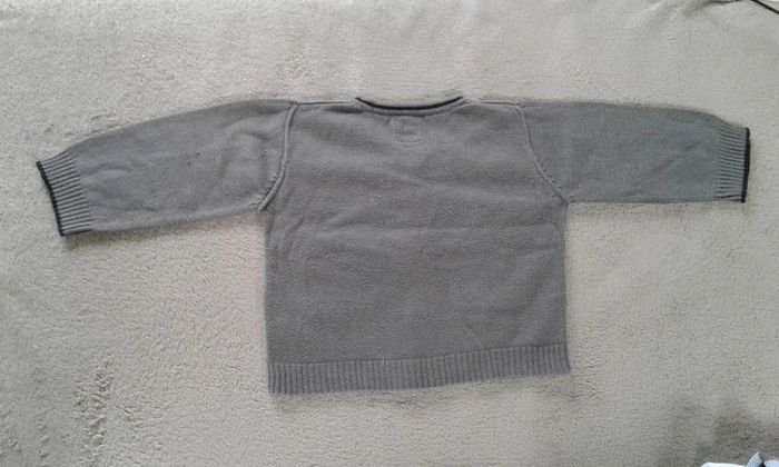 Gilet gris garçon 6mois Grain de blé - photo numéro 2