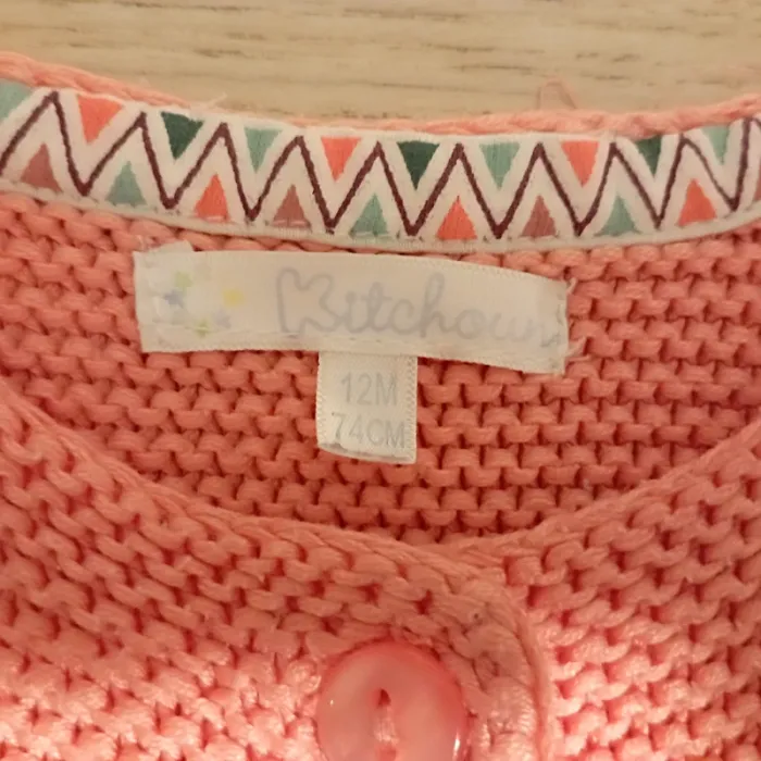Gilet rose 12M manches courtes - photo numéro 4
