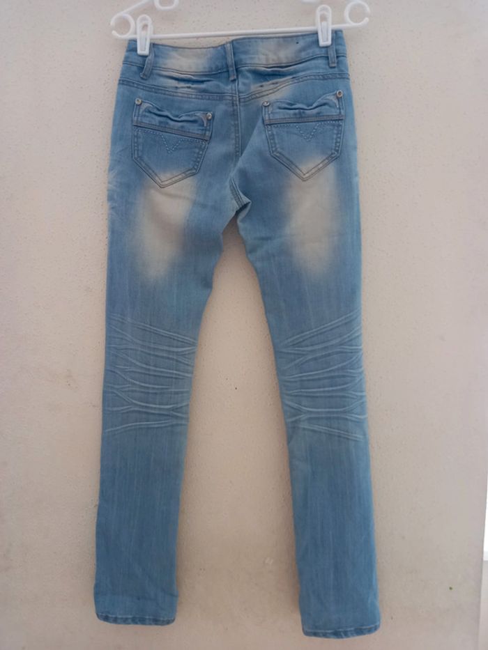 Pantalon jeans Femmes délavé Taille : 38 - photo numéro 8