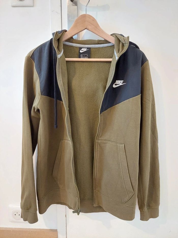 Hoodie kaki et noir - photo numéro 2