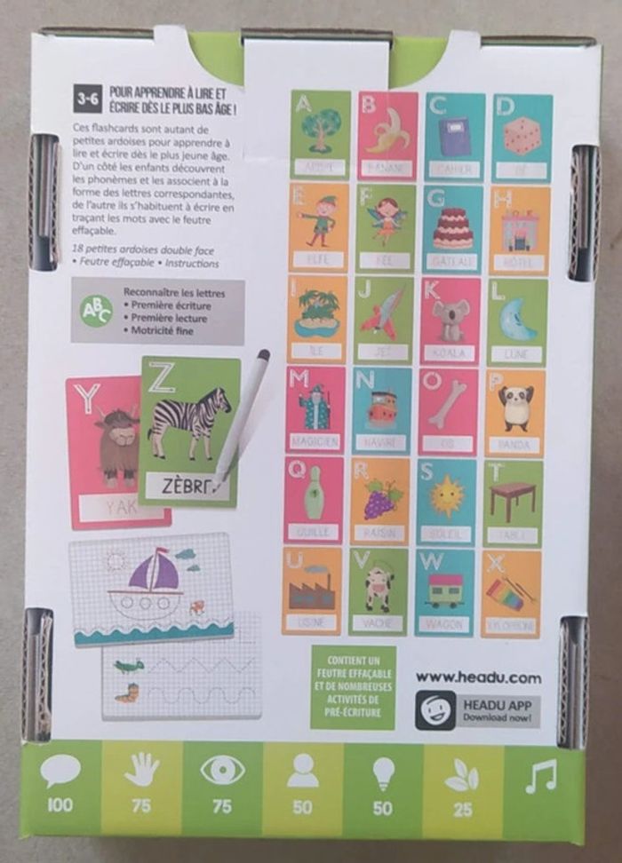 Flashcards Ardoisettes Je Lis Et J'Ecris - Jeu de société sous emballage - Prix Ferme - photo numéro 2
