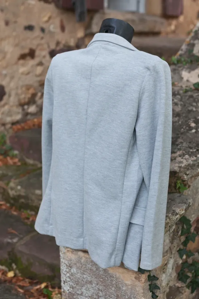 Veste blazer gris chiné - Cache Cache - photo numéro 4
